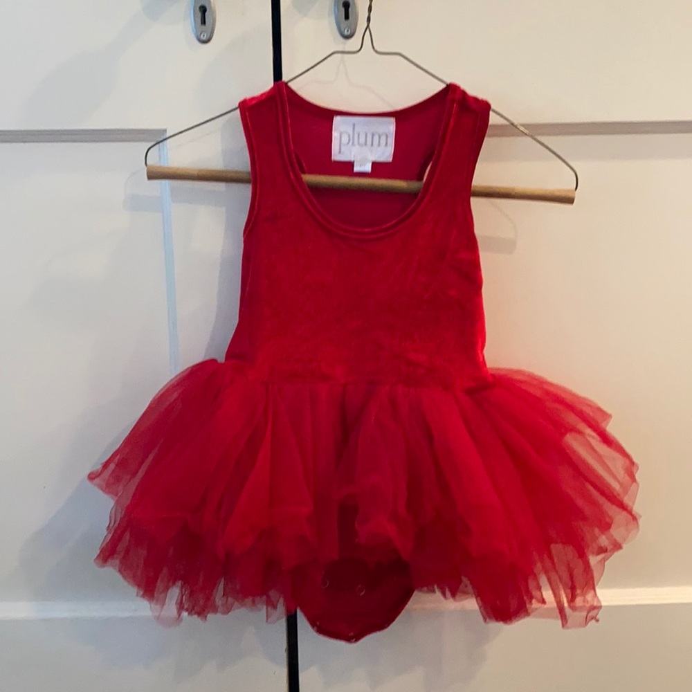 I Love Plum - red velvet - 6y tutu